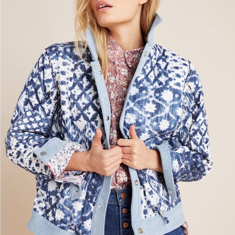 Blank Nyc Multicolor Patchwork Jean Jacket - image 5